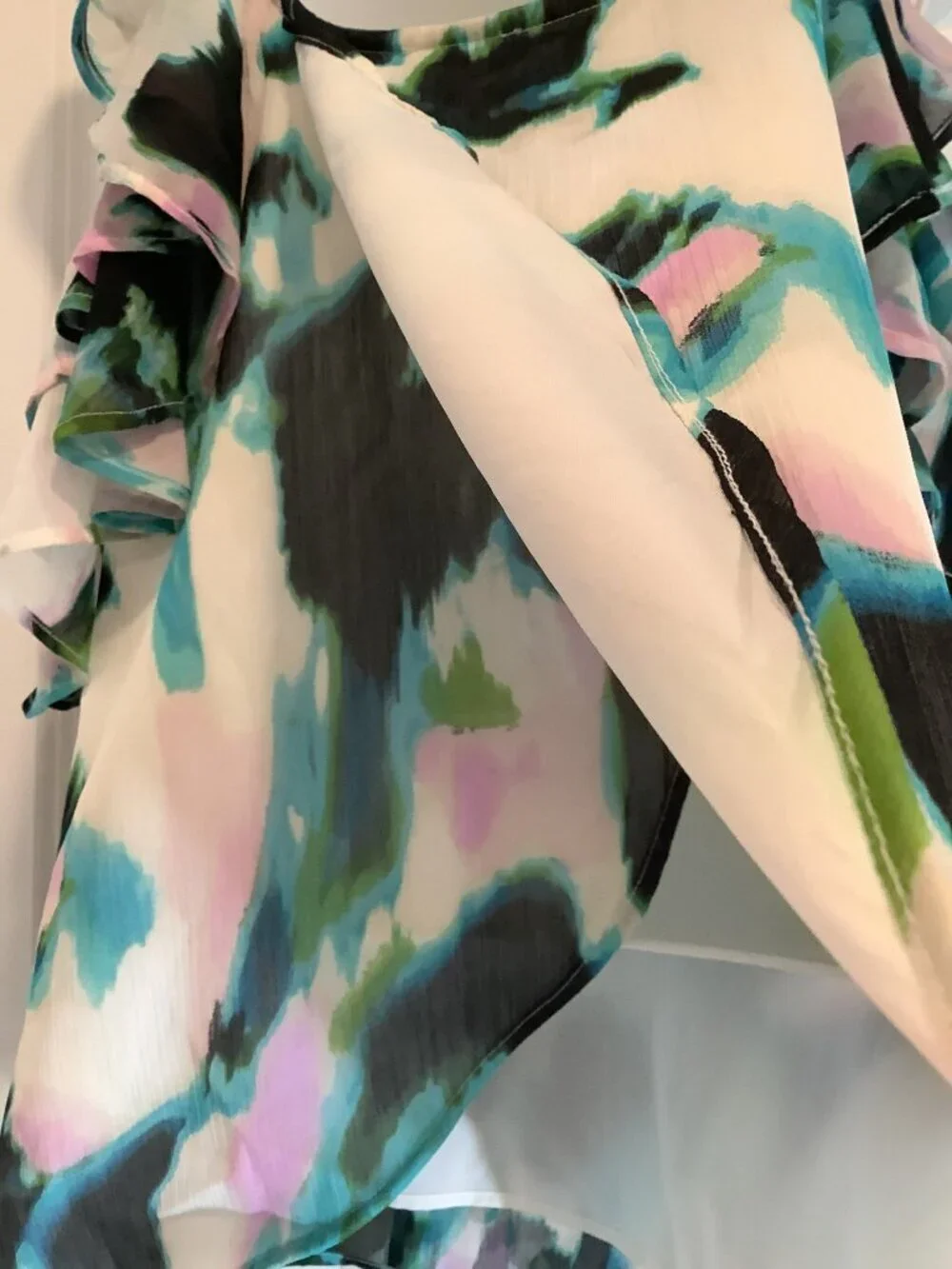 NWT- INC Sleeveless Summer Shirt w Sexy Back Split, Size XL - Picture 4 of 5